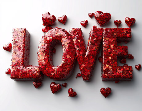 3D愛心文字LOVE