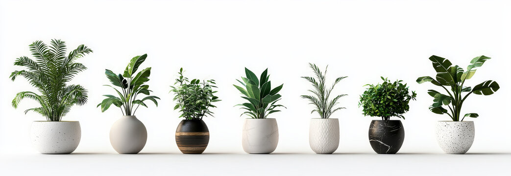 現(xiàn)代植物盆栽擺放