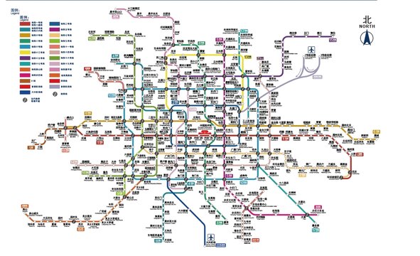 地鐵線路圖2024北京