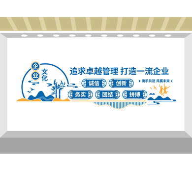攜手同行共贏未來(lái)文化墻企業(yè)文化