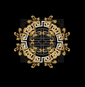 歐式回字花紋logo設(shè)計(jì)