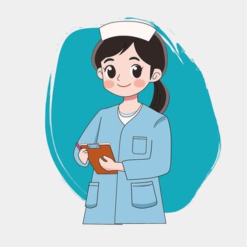 護(hù)士矢量圖