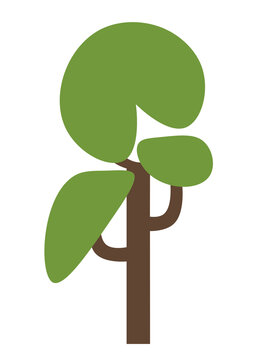 簡約卡通風(fēng)格的樹木圖標(biāo)
