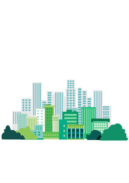 清新多彩城市建筑景觀