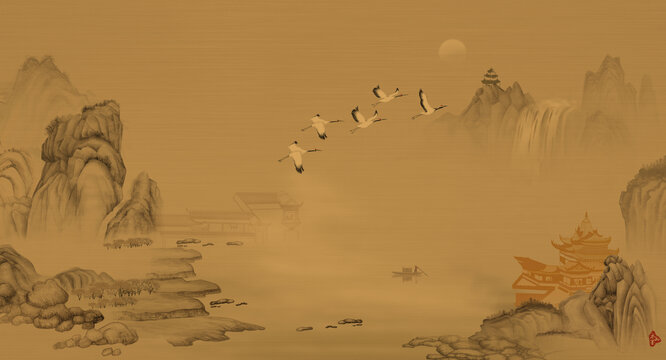 國畫山水