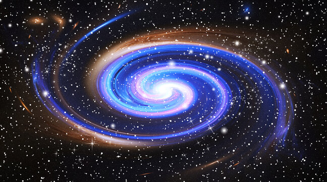 絢麗夢幻的宇宙漩渦星空星系