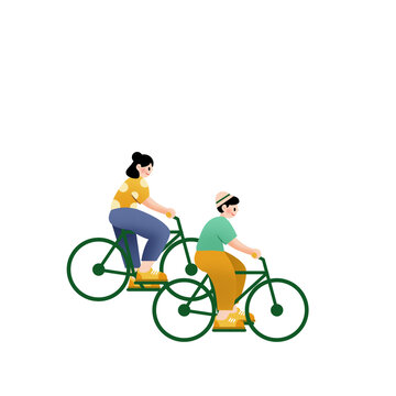 騎自行車