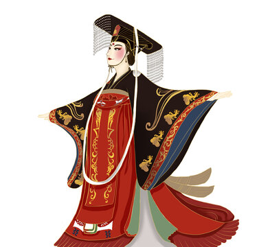 古風(fēng)華麗古裝女子形象