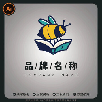 勤勞小蜜蜂教育輔導(dǎo)班小朋友愛學(xué)習(xí)LOGO