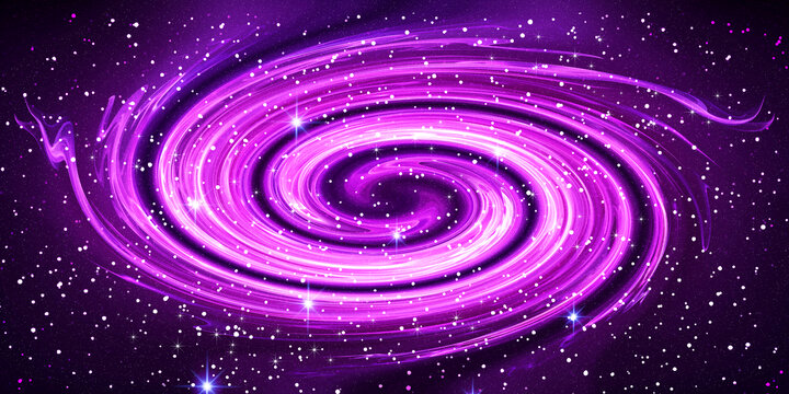 紫色漩渦星空吊頂