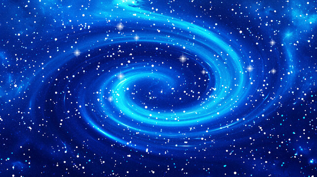 藍(lán)色唯美星空旋渦吊頂