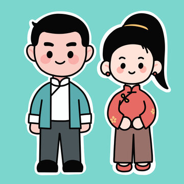 男女古風(fēng)形象ip