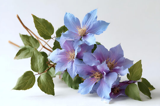 淡紫色繡球花束
