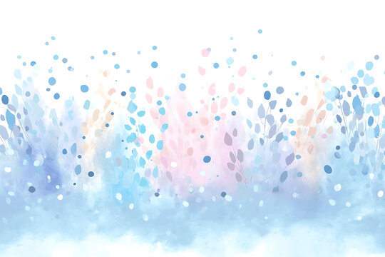 水彩花卉抽象背景圖