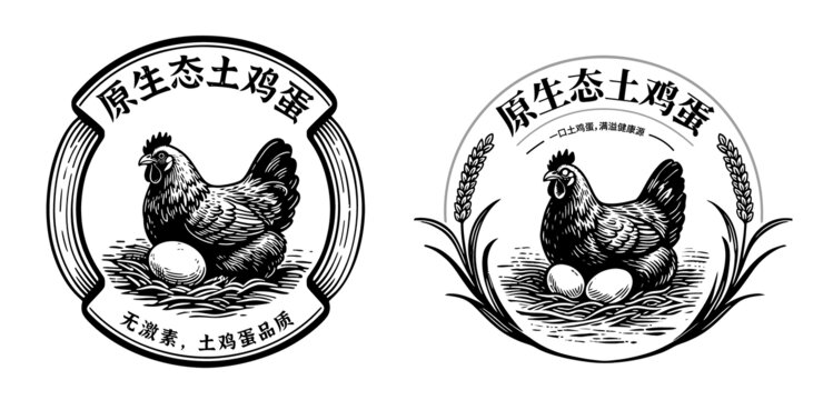 矢量土雞蛋圖案
