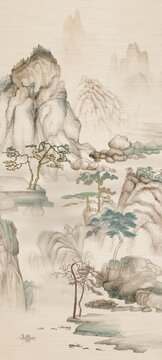 國畫山水圖