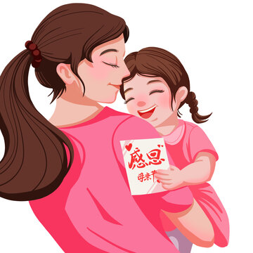 免摳母親節(jié)感恩賀卡