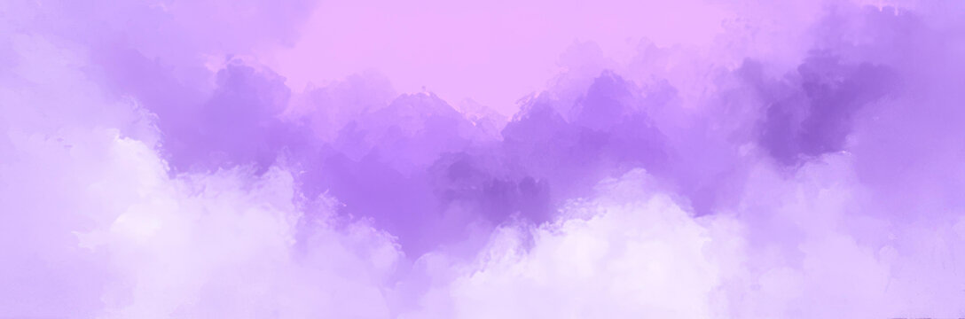 夢(mèng)幻紫粉云彩背景圖