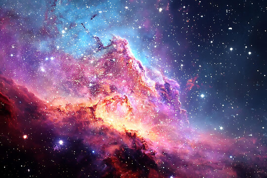 宇宙星云與星光璀璨