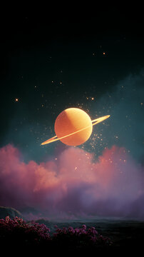 環(huán)形行星的奇幻宇宙景觀