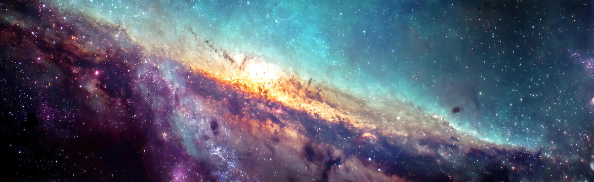浩瀚宇宙中的絢麗星云