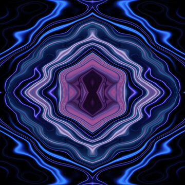 炫彩抽象對稱幾何圖案
