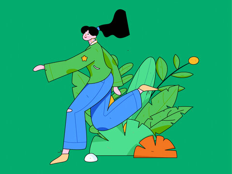 跑步
