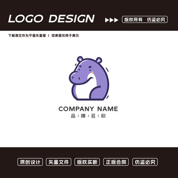 河馬logo標(biāo)志