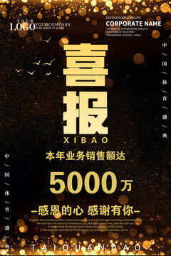 黑金喜報海報