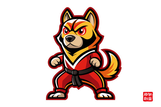 功夫萌犬卡通形象設(shè)計