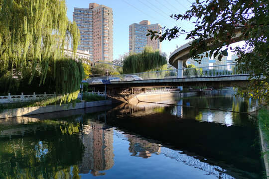 北京北護城河壩河橋