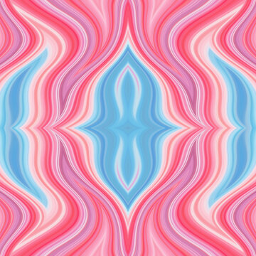 夢幻漸變波浪紋幾何圖案