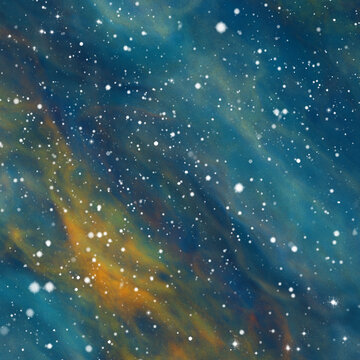 夢幻絢麗的星空背景圖
