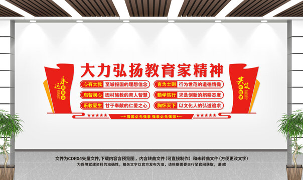 弘揚(yáng)教育家精神文化墻