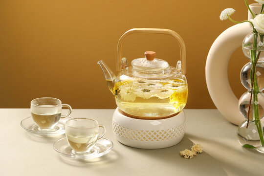 金盞雪梨茶