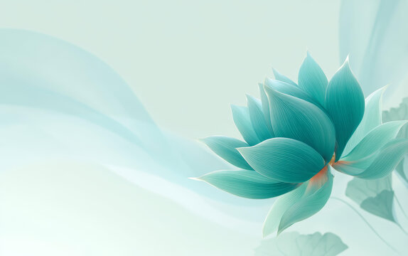 淡雅青蓮花藝術(shù)