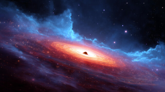 宇宙黑洞漩渦星云圖