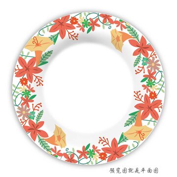 餐具花面