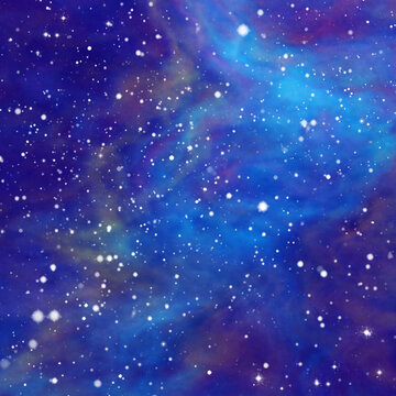 夢幻絢麗的星空背景圖