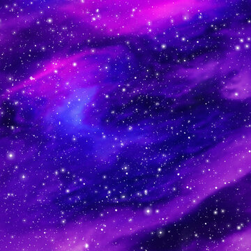 夢幻紫色星空背景圖