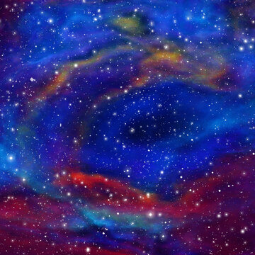夢幻絢麗的星空宇宙圖景