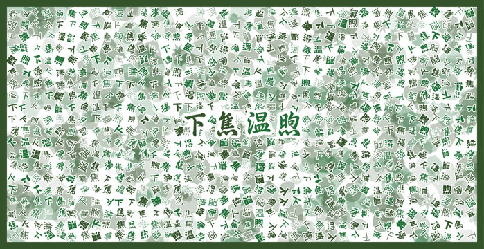中醫(yī)下焦溫煦文字背景圖