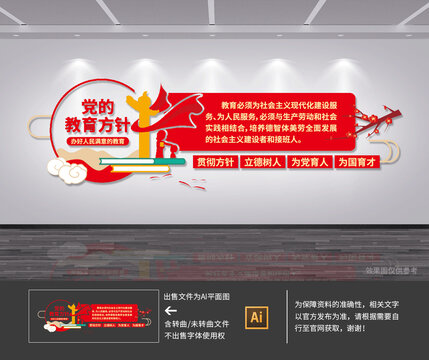 黨的教育方針文化墻