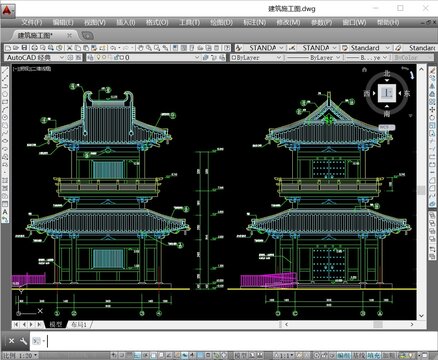 鐘鼓樓建筑施工圖
