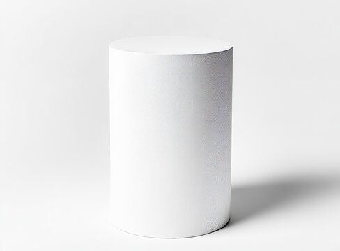 白色圓柱形產(chǎn)品展示臺(tái)