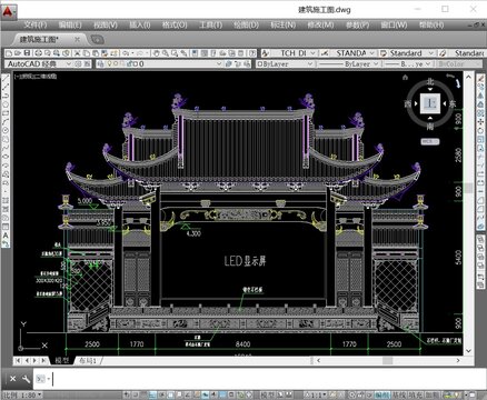 戲臺建筑CAD施工圖