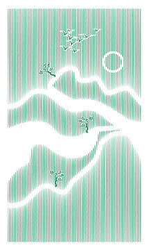 山水插畫