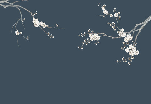 梅花背景墻