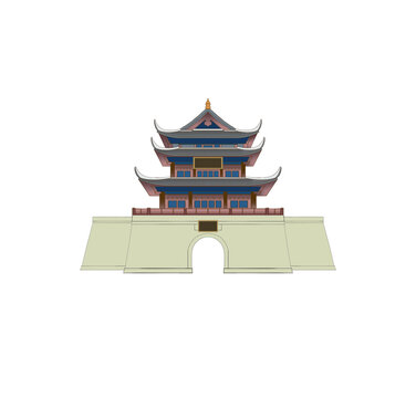 中式傳統(tǒng)多層閣樓建筑