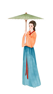 國風(fēng)撐傘美人